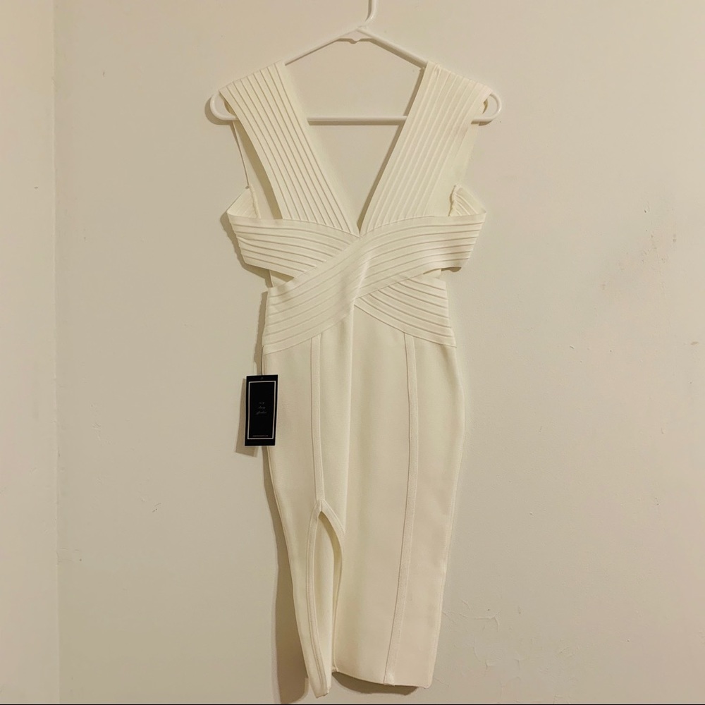 Posh Shop LA White Bandage Dress Small